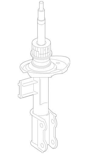 Shock absorber front right Mercedes GLA 15-20 type 2 OEM