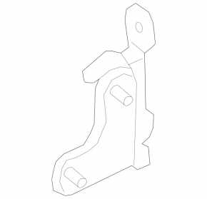 Lower rear left door hinge Mercedes S-class W222 14-20