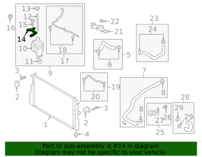 Expansion tank bracket for cooling Mazda 3 19- Mexico built