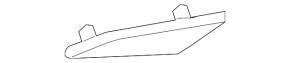 Reflector rear left Chevrolet Malibu 19- under muffler tips