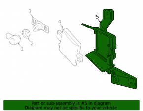 Blind spot sensor bracket right VW Taos 22-25