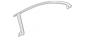 Rear left glass seal VW CC 08-17 on the body