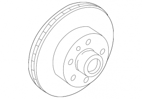 Rear left brake disc Infiniti G25 G35 G37 4d 06-14 310/16mm