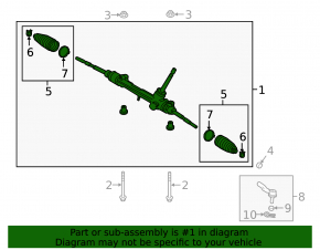 Steering rack Toyota C-HR 18-23 Turkey built