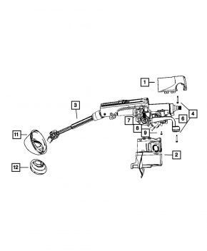 Jeep Patriot 11-17 Steering Column