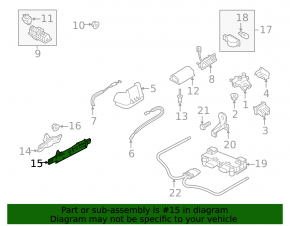 Boot lid closer Audi A6 C7 12-18