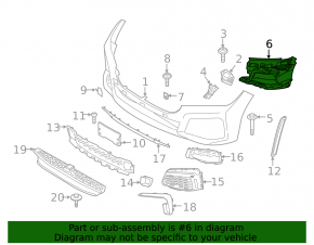 PTF bracket right BMW 7 G11 G12 16-22 With m type, bumper cover & trim