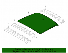 Roof metal BMW i3 14-20