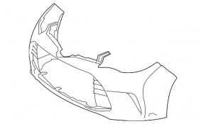 Front bumper bare Toyota Avalon 16-18 rest