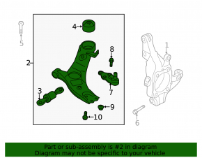 Lower front left control arm Hyundai Santa FE 21-23