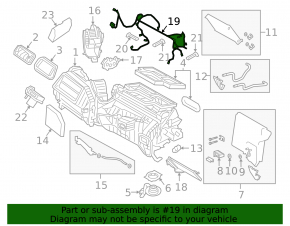 Wiring heater BMW X3 G01 18-21
