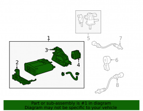 Toyota Rav4 13-18 carbon canister absorber