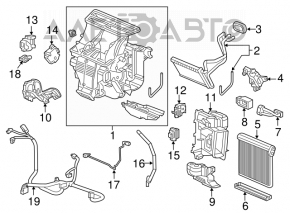 Heater assembly Acura TLX 15- FWD