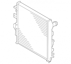 Radiator cooling water Porsche Cayenne 958 11-17 3.6, Hybrid