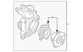 Trunnion with hub rear left Audi Q5 80A 18-24