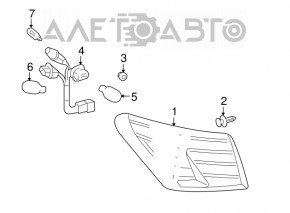 Lexus ES350 07-09 Left Outer Wing Light