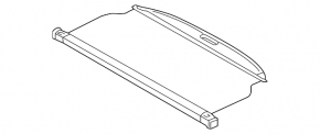 Trunk curtain Hyundai Tucson 16-21 black
