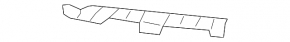 Front bumper bracket left Genesis G80 18-20 sport