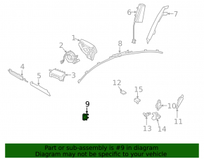 Airbag Sensor Front Left Lexus GS300 GS350 GS430 GS450h 06-11