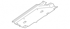 Front right underbody protection Audi Q3 8U 15-18