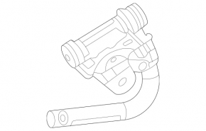 Mercedes W213 E 17-23 passenger seat belt tensioner