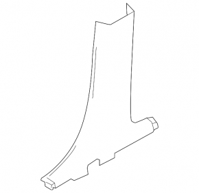 Center pillar trim lower left Ford Flex 09-19 gray
