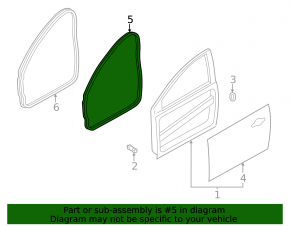 Front right door seal for Ford Focus mk3 11-18