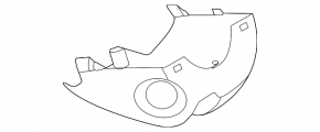 Steering column frame assembly Ford C-max MK2 13-18 black, 2 parts, scratch