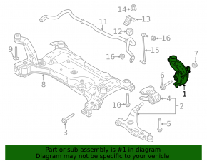 Lincoln MKC 15-19 Front Left Axle with Hub