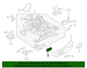 Ford Edge 19-24 Type 2 Passenger Seat Control