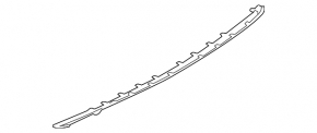 Rear bumper lip trim Ford Edge 15-18 prerest