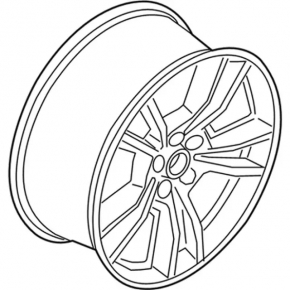 Wheel rim R18x8JxET40 Ford Mustang mk6 15-type 3