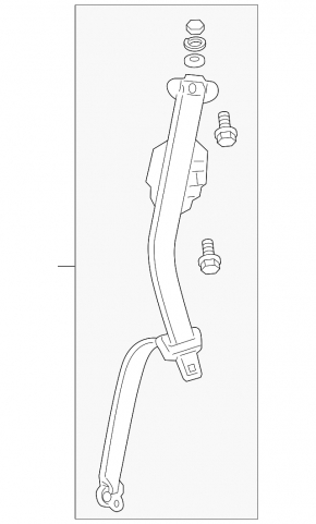 Seat belt rear right Acura MDX 07-09 black