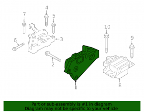 Right engine bracket for VW Atlas 24-25 2.0T