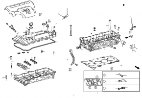 Camshaft bed 2AR-FXE Toyota Camry v50 12-14 hybrid usa