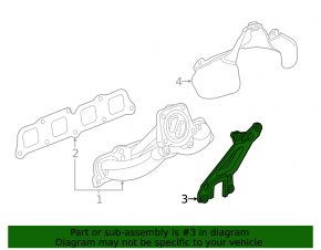 Cadillac ATS 13-19 2.0T Exhaust Manifold Bracket
