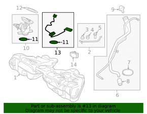 Fuel level sensor BMW 5 F10 11-16