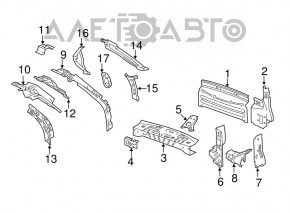 GMC Terrain 10-17 Rear Panel 4 Piece Set