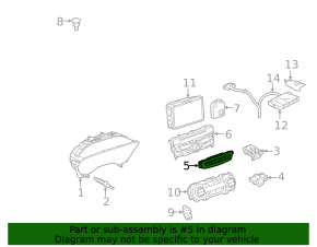 Infiniti QX30 17-19 Hazard Light Panel