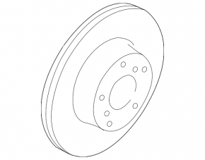 Front right brake disc Subaru Legacy 15-19
