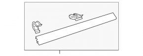 Front panel trim right VW CC 13-17 gray, scratch