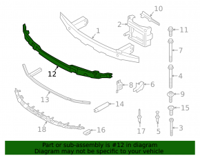 Upper front bumper absorber for BMW 4 G22 G26 21-25 Without m type, bumper support