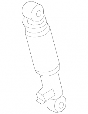 Rear left shock absorber Kia Sorento 10-15 AWD