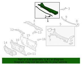 Plastic windshield wiper grille for Toyota Avalon 13-18