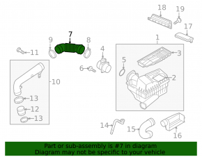 Air duct from filter Audi Q3 8U 15-18 CCTA