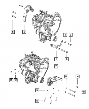 Engine mount bracket left Fiat 500 12-17 MKPP
