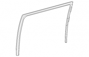 Rear right window seal for Toyota Sienna 11-20