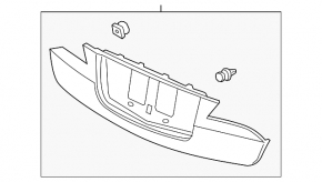 Trunk lid trim Acura ILX 13-18 prerest