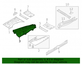 Trunk trough VW Touareg 11-15