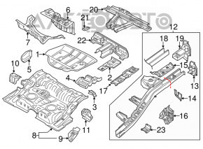 Trunk trough VW Touareg 11-15